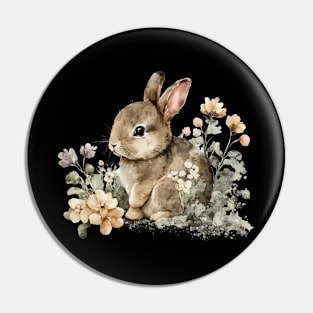 Adorable Baby Bunny Rabbit Women & Girls Cute Easter Graphic Pin