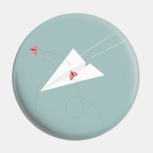 Paper plane Pin