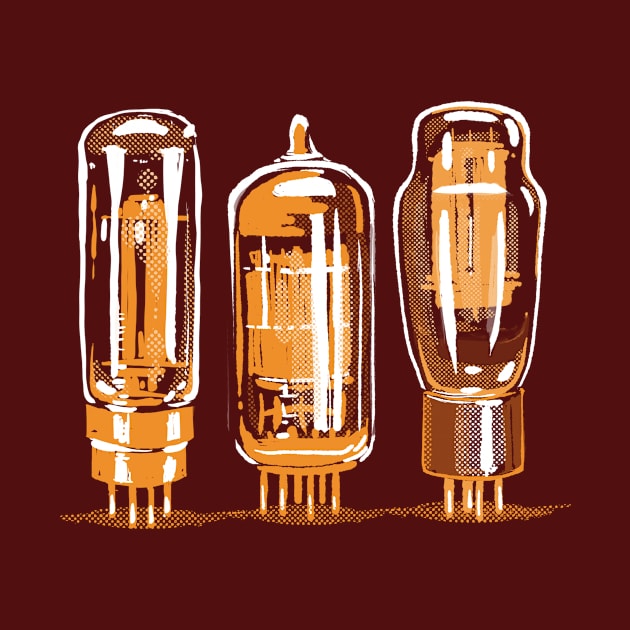 Throwback style stereo amplifier vacuum tubes by SerifsWhiskey