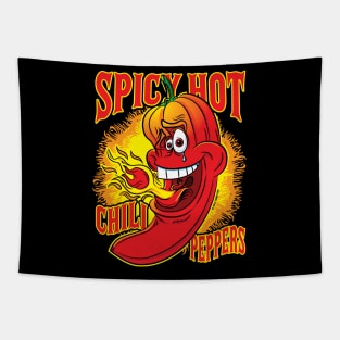 Spicy Flaming Red Hot Chili Peppers Tapestry