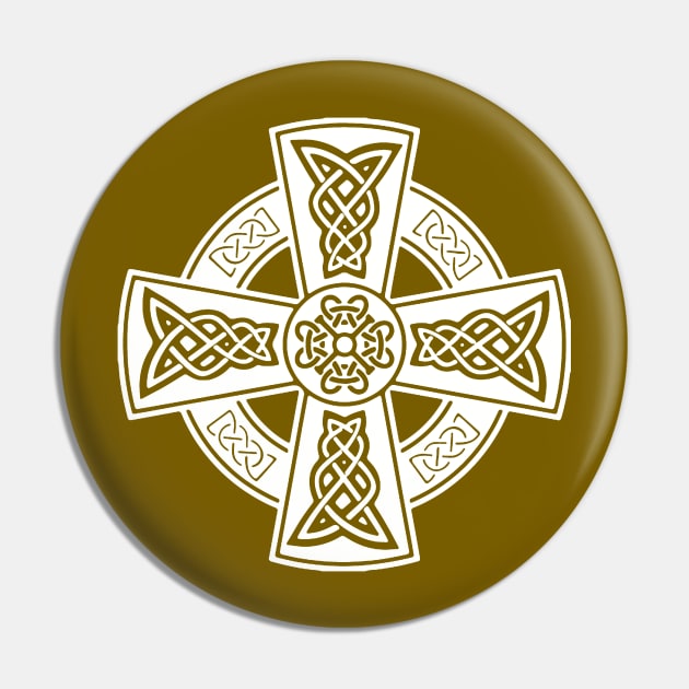 Celtic High Cross Decorative Knotwork 12 Pin by taiche