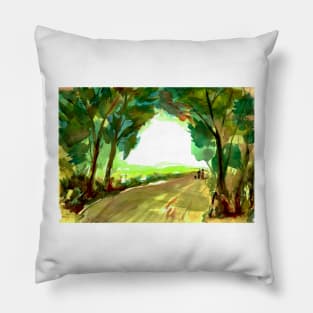 Leafy Lane, Derbyshire Pillow