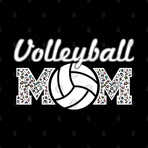 Volleyball Mom Leopard Lover Mother by Gaming champion