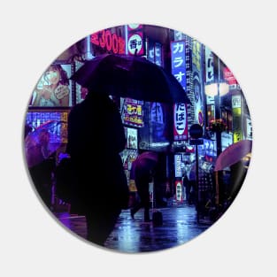 Tokyo Street Neon Synthwave Pin