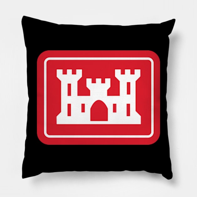 U.S. Army Corps of Engineers Logo Pillow by Desert Owl Designs