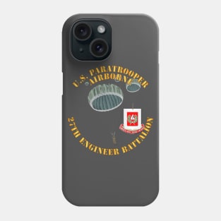 Army - US Paratrooper - 27th Engineer Bn wo Shadow Phone Case