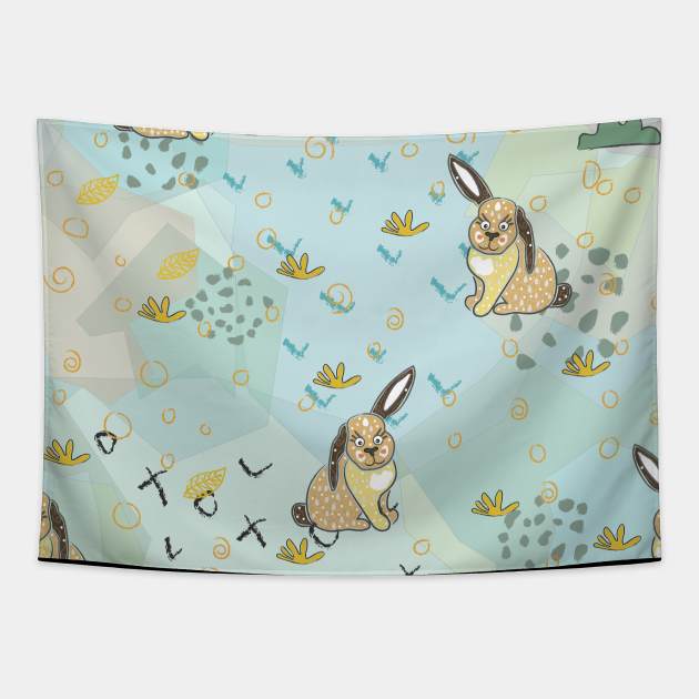 Hares Tapestry by Countryside