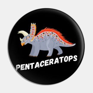 Fun Pentaceratops Dinosaur Design Pin