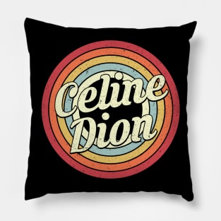 Celine Proud Name Retro Rainbow Tribute Pillow