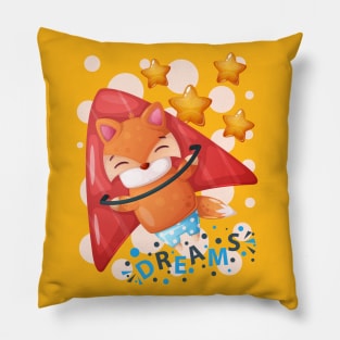 Flying Fox Has Dreams Pillow