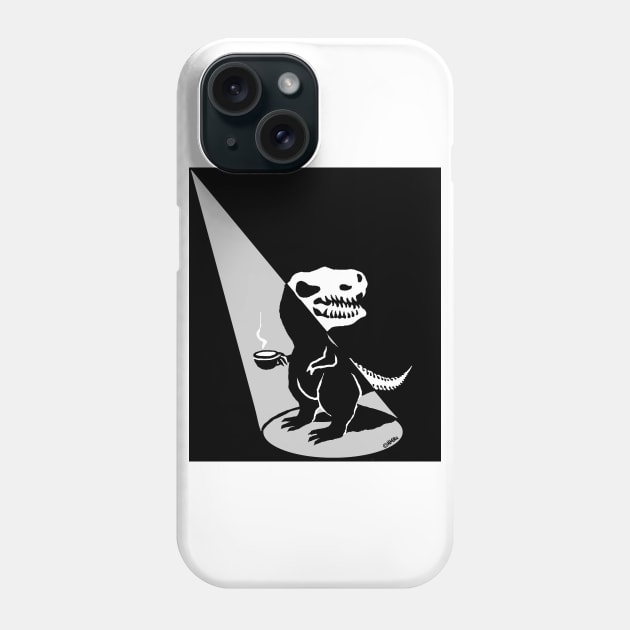 Tea Rex Show Time(W) Phone Case by NewSignCreation