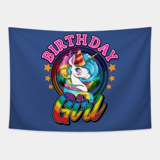 Unicorn Birthday Shirt Tapestry