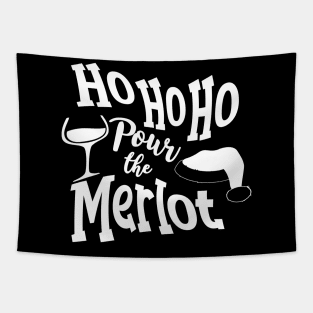 Ho Ho Ho Pour The Merlot Tapestry