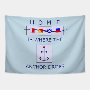 Nautical Home Anchor T Shirt Tapestry