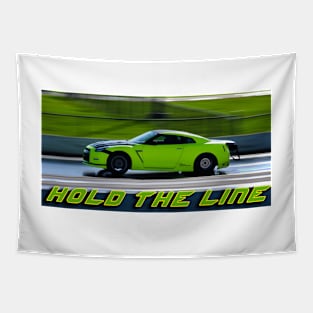 Hold the line, gtr r35, drag race Tapestry