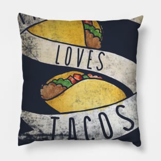 This girl loves tacos Pillow