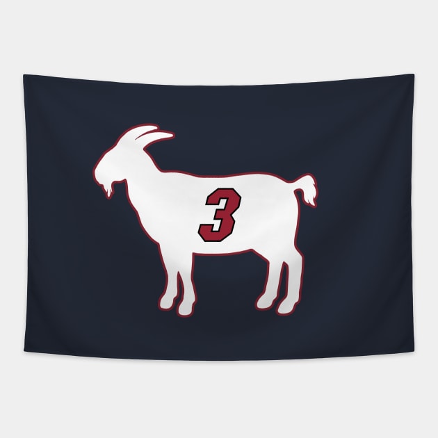 Dwyane Wade Miami Goat Qiangy Tapestry by qiangdade