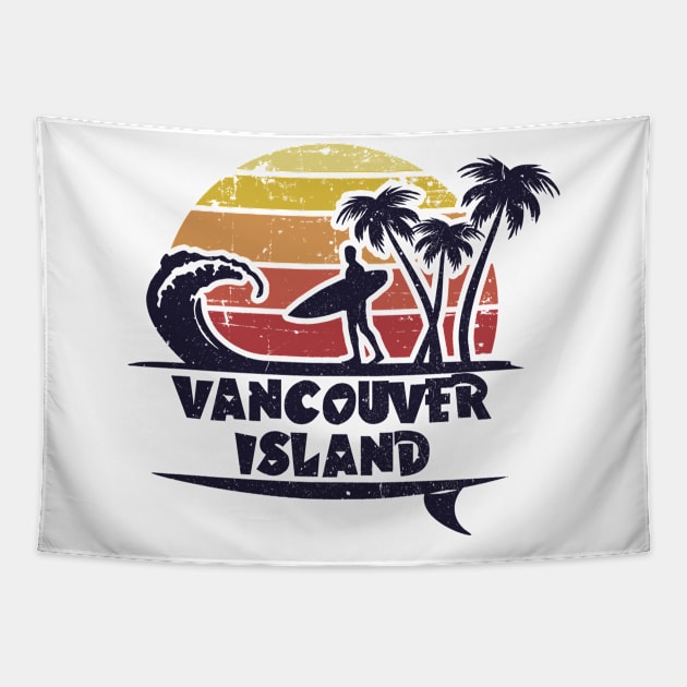 Vancouver Island surfing. Perfect present for mom mother dad father friend him or her Tapestry by SerenityByAlex