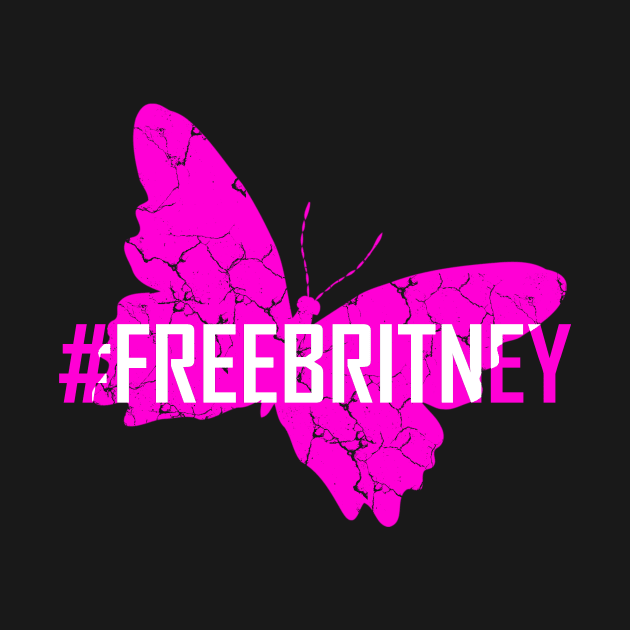 #FreeBritney Hashtag Free Britney Movement Butterfly by Bezra