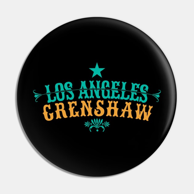 Los Angeles Crenshaw - Crenshaw LA - L.A. Crenshaw Logo Pin by Boogosh