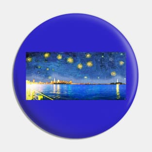 Starry Night Over The Hudson Pin