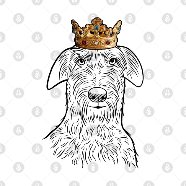 Scottish Deerhound Dog King Queen Wearing Crown by millersye
