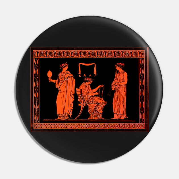 Ancient Greek Women at Work Attic Vase Scene Pin by WillowNox7