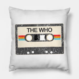 kurniamarga vintage cassette tape The Who Pillow