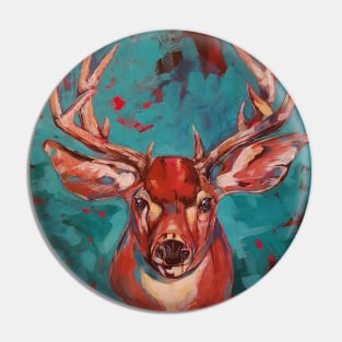 Mule Buck Portrait Pin