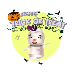 Cute cartoon Happy Halloween.Trick or Treat. T-Shirt