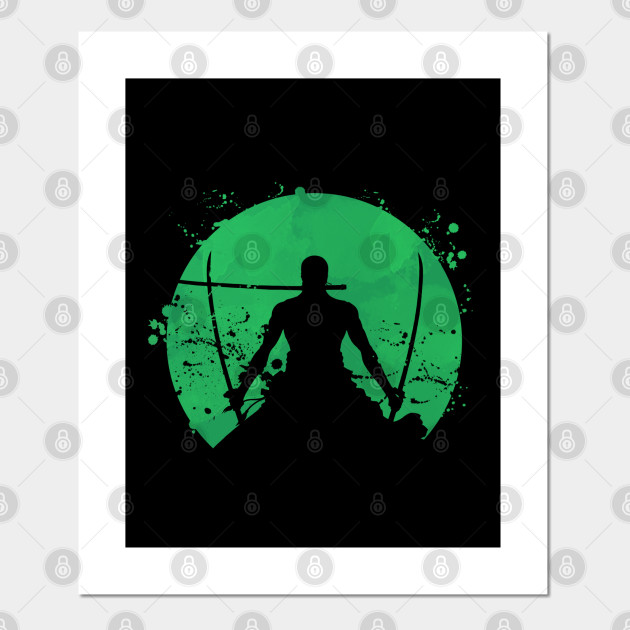 Roronoa Zoro One Piece Cartel E Impresion Artistica Teepublic Mx