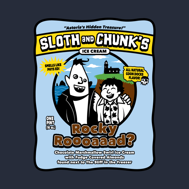 Sloth and Chunk's Ice Cream by mikehandyart