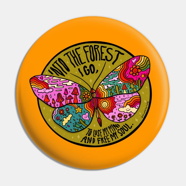 Into the Forest Pin by Doodle by Meg