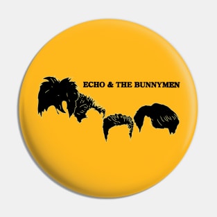 echo and the bunnymen face Pin
