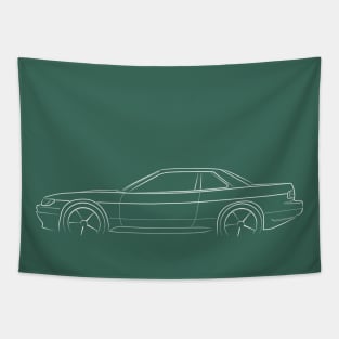 Nissan Silvia S13 - stencil profile, white Tapestry