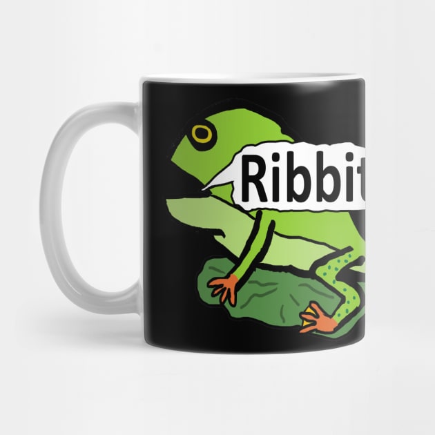 Funny Frog Ribbit - Frog - Mug