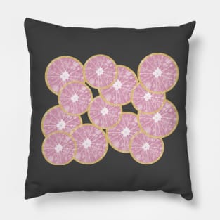 Zesty Pink Grapefruit Pillow