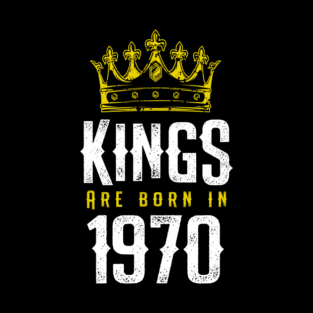 kings are born 1970 birthday quote crown king birthday party gift by thepersianshop