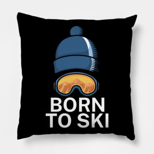 Born to ski Pillow