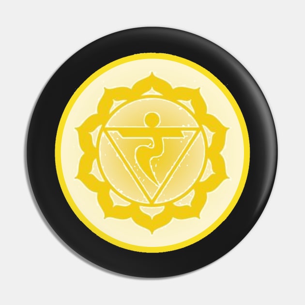 Willpower and confidence are mine Solar-Plexus Chakra- Light Grey Pin by EarthSoul