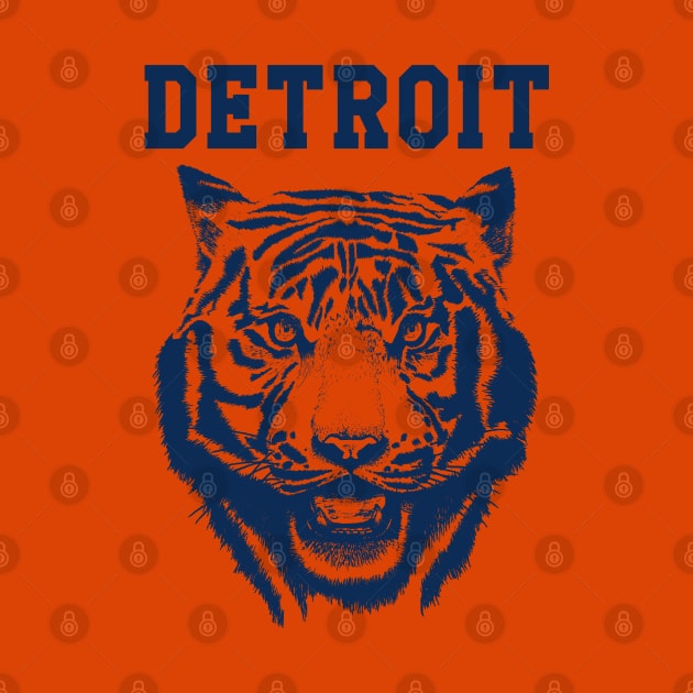 Tiger from Detroit Blue by bens black line art