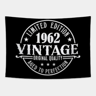 60th birthday, 1962 SVG, 1963 Birthday, Vintage , Aged to Perfection, Limited Edition Tapestry