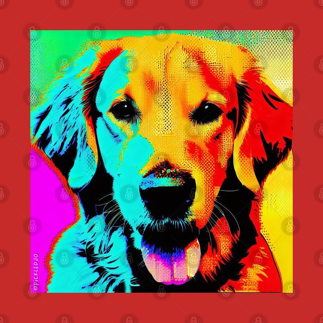 Golden Retriever Pop Art by Sketchy