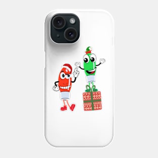 Green and red light for Christmas Phone Case