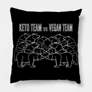 Keto team vs Vegan team, what style of life do you prefer? Pillow