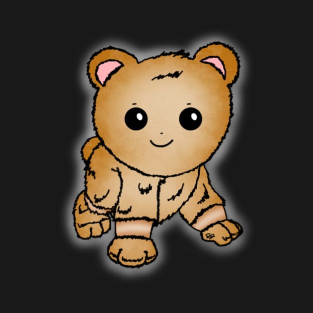 Cute Golden Baby Bear by JennaBunnies