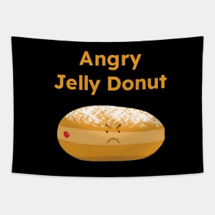 Angry Jelly Donut (with name) Tapestry