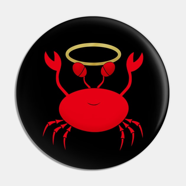 Holy crab Pin by shackledlettuce