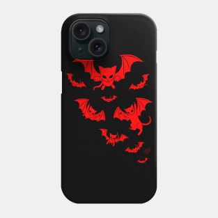 Batcat Red Phone Case