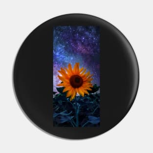 Sunflower from the space Pin